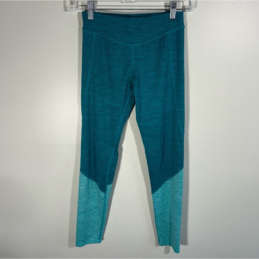 Champion C9 Two-tone Leggings 〰️ Girl’s L (10-12) 〰️ Teal / Aqua Blue Yoga Pants